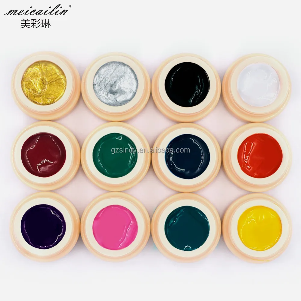 8ml Nail Painting Gel Polish Lacquer 12 Colors UV Gel Manicure DIY Nail Art Tips Design Gel Varnish