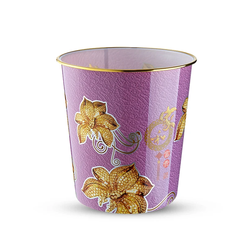 Custom made mini small house colored printed plastic garbage trash can