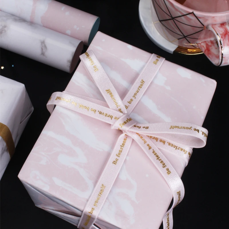 
Wholesale marble pattern gift copper wrapping paper 