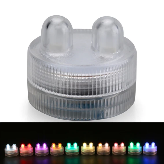 Romantic Battery Waterproof Submersible LED Tealight Electronic Candles Light for Wedding Party Christmas Valentine Decoration