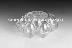 Wholesale Clear Disposable Plastic Egg Storage Container Egg Shaped Container