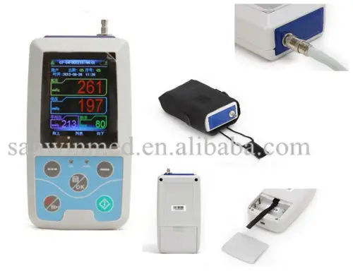 
CE Approved 24 Hours Automatic ambulatory Blood Pressure Measurement Device ABPM50 