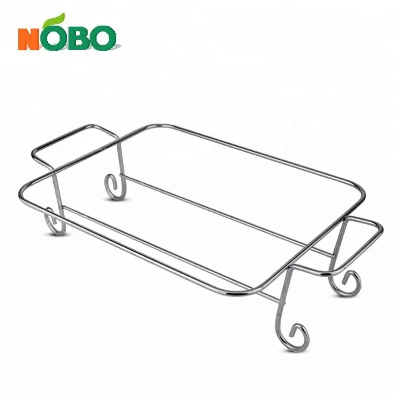 Flower Design banquet party Stainless Steel Buffet Food warmer Server With Stand