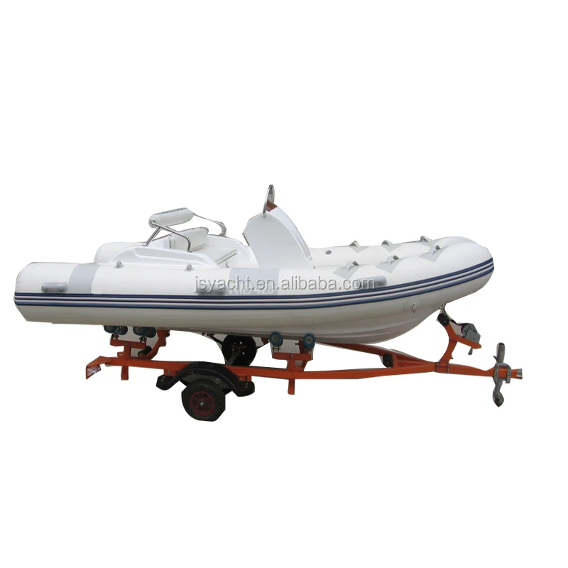 (CE) Pvc 4.2m inflatable catamaran fiberglass rigid rib outboard motor fishing boat rib 420c white