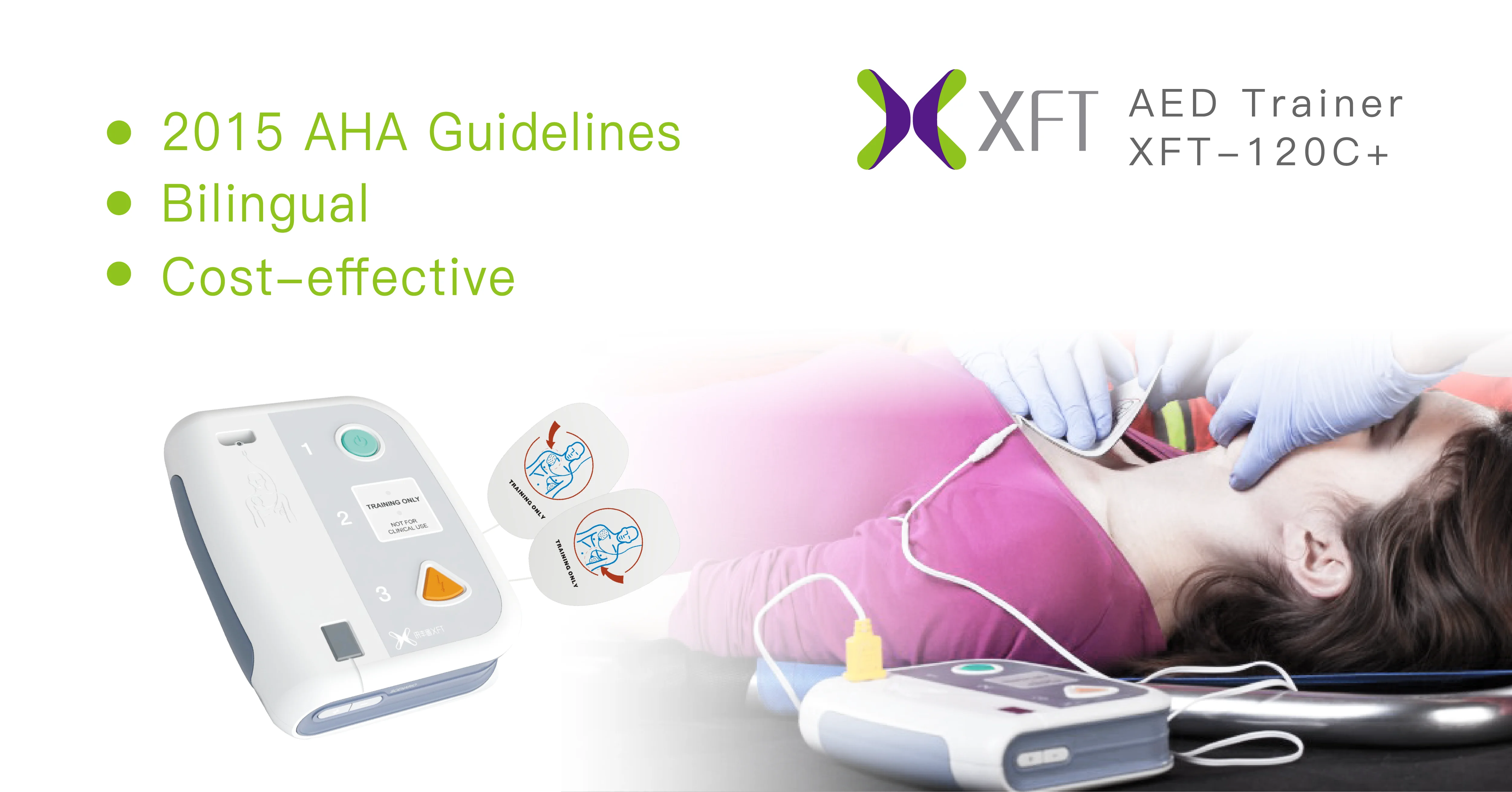 AED defibrillator trainer for nurse clinic trainer external defibrillator