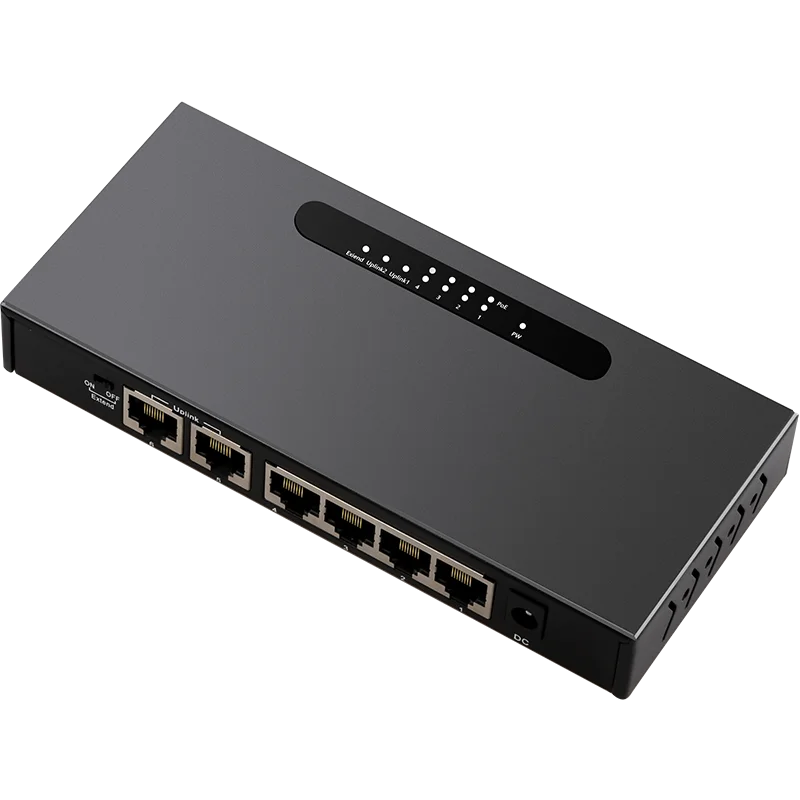 Diewu 10/100 mpbs 6 ports standard POE switch 4 ports  +2port uplink POE for IP camera