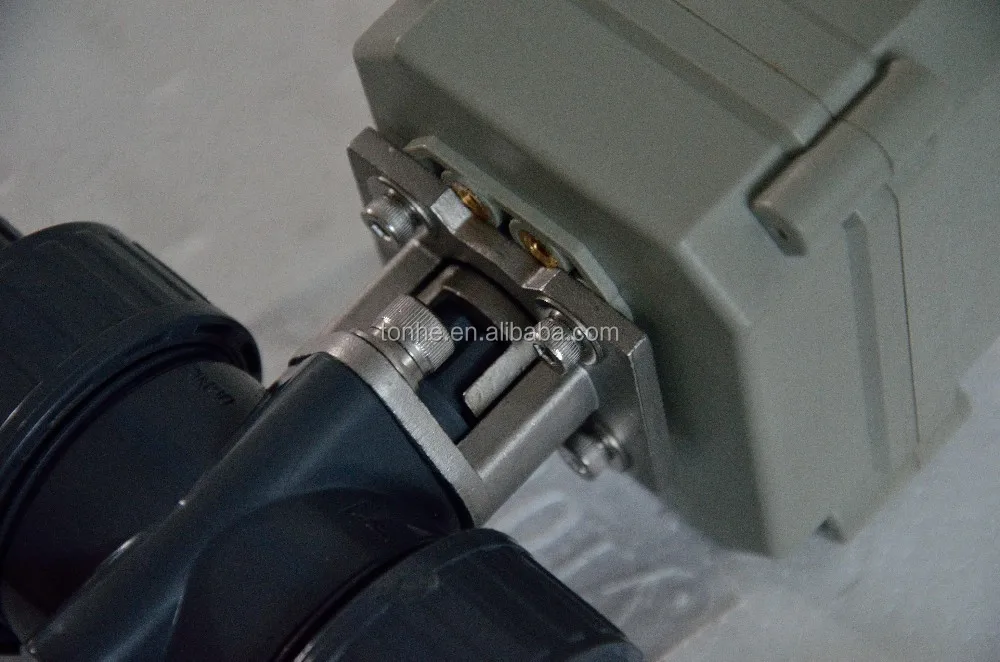 2-way 1/2' PVC motorized shut off water ball valve for autom control