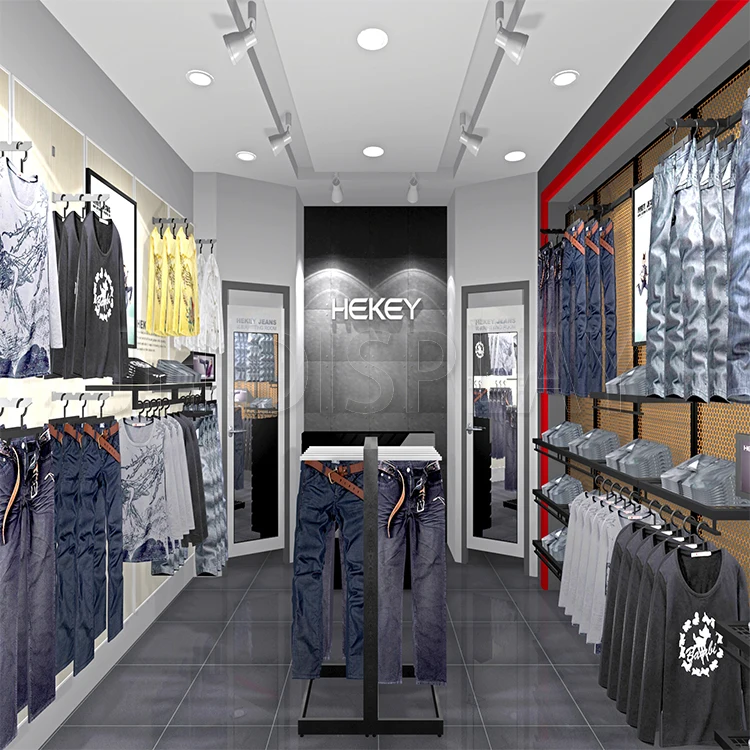 
High Quality Display Rack Garment Furniture Design Custom For Clothing Store Display 
