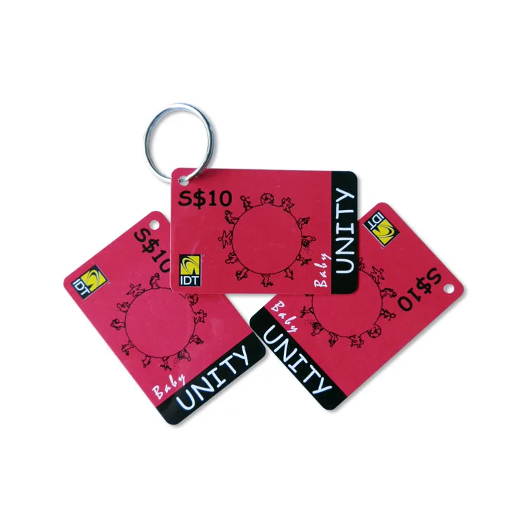 High Quality Custom Cmyk Printing Plastic barcode loyalty hang key tag