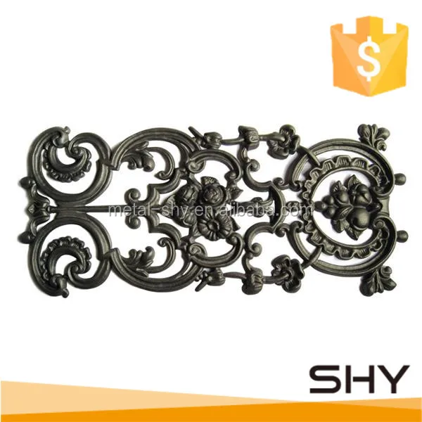 wrought iron art ornament fence decoration part forging weldable flowers accessories forged steel baluster stair rail handrail