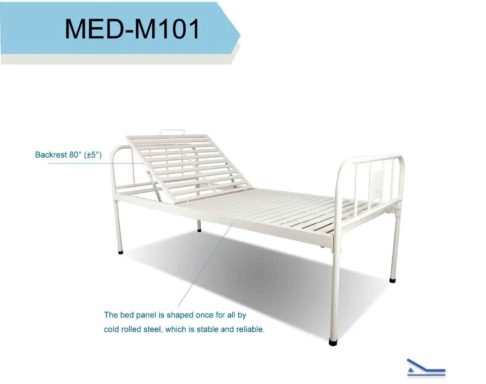 Hospital manual semi fowler hospital patient bed of hospital equipment M101