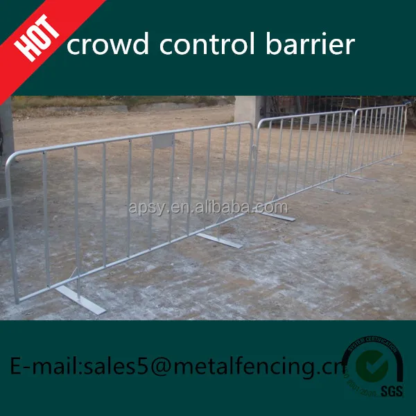 
Hot sell Heavy duty galvanised traffic road safety pedestrian crowd control barriers 
