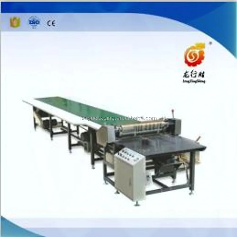 2016 Semi-automatic gluing machine with five meters conveyor