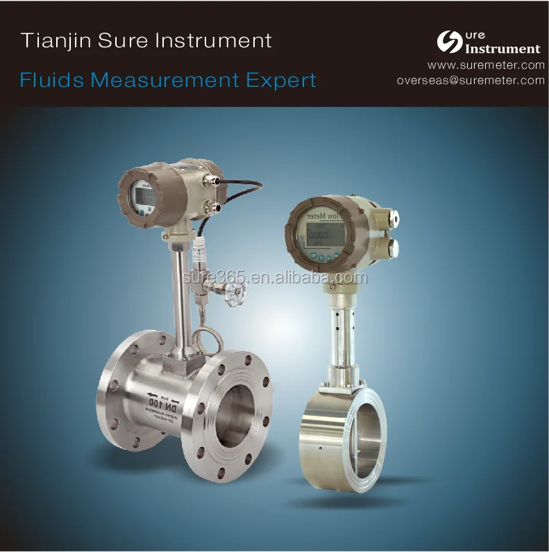
wafer type digital saturated steam air flow meter made in China 