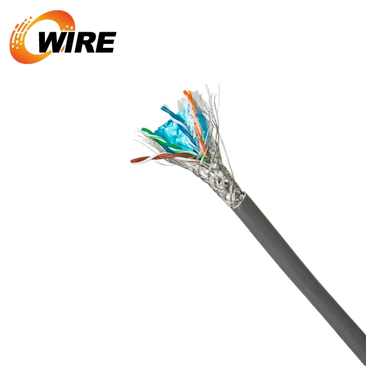 Заводская низкая цена UTP FTP SFTP CAT5e CAT6 CAT6A Lan кабель медный для телекоммуникаций