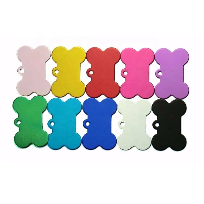 High Quality Personalized Bone Dog ID Tags  Pet ID Tags Dog Cat Pet Tag Collar Accessories
