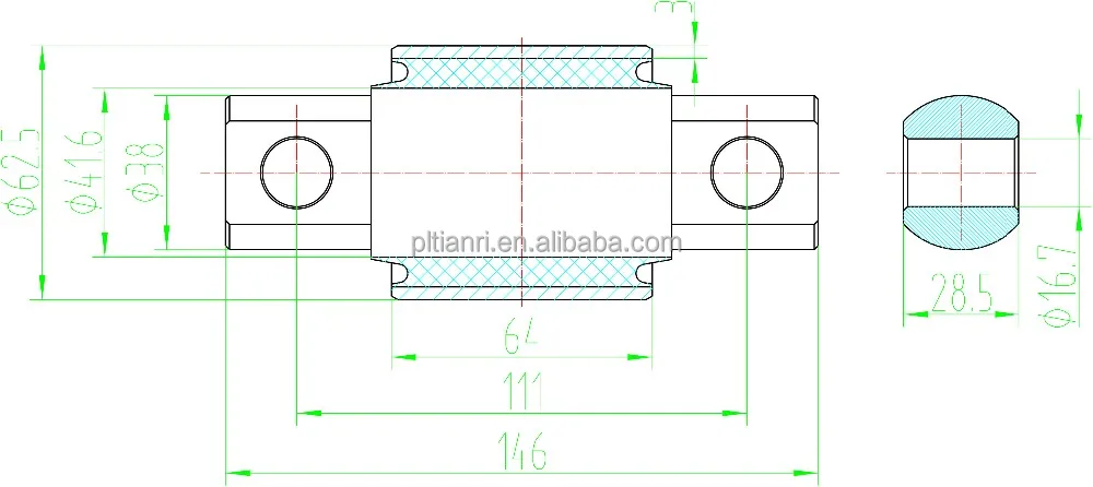 trailer truck suspension bushing amw torque rod | king pin | bogie bush