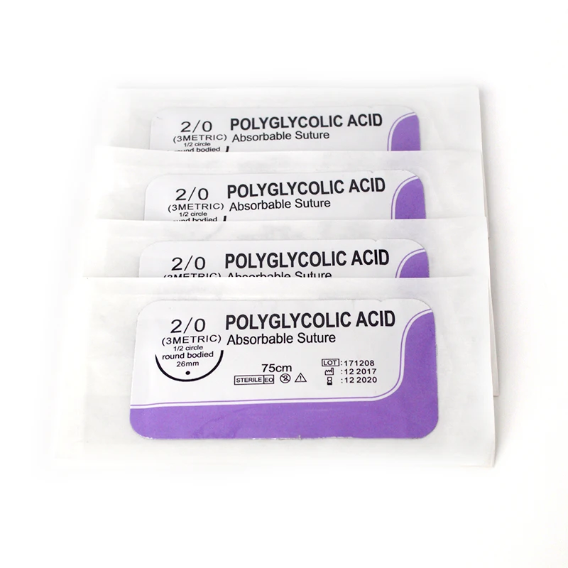 
Medical Surgical Absorbable PGA/PGLA 910 Suture Factory Price 