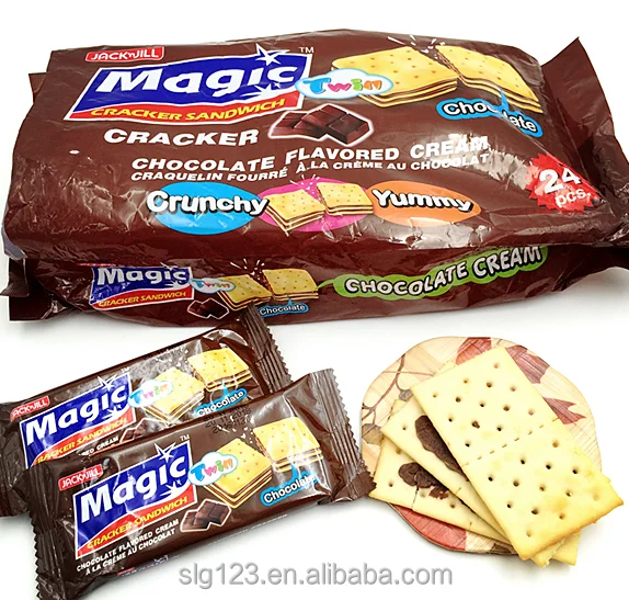 Волшебный кремовый сэндвич-печенье со вкусом шоколада