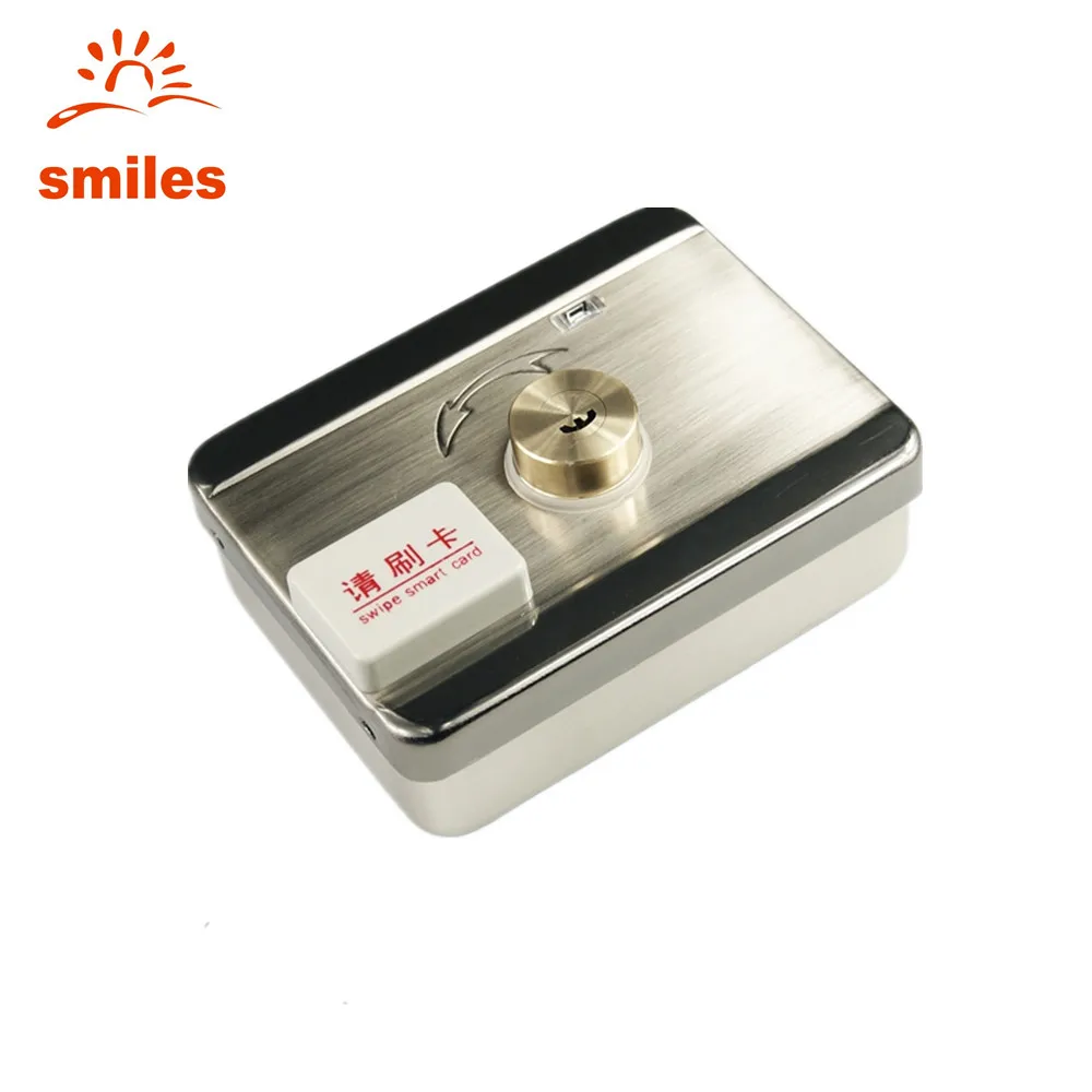 High Security Anti-theft Intelligent Electric Rim Lock with Double Cylinders Support Remote Controller, RFID Card Reader