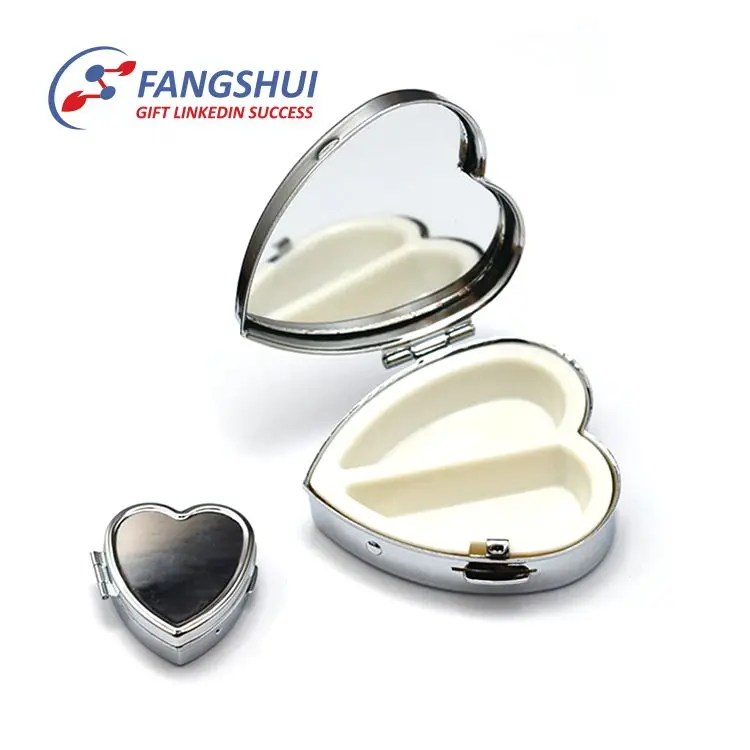 Wholesale promotional big capacity mini metal weekly 7 day pill box