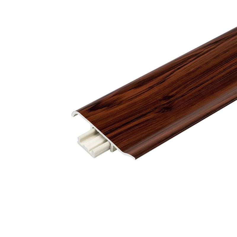 100mm height PVC Skirting board in White Color for SPC Flooring