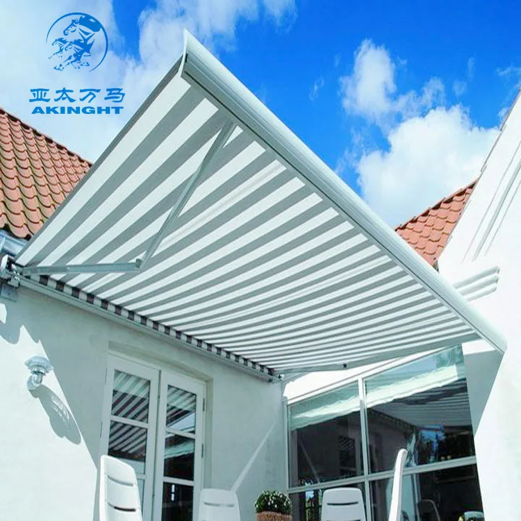 Hotsale outdoor  sunshade motorized  retractable full cassette awning
