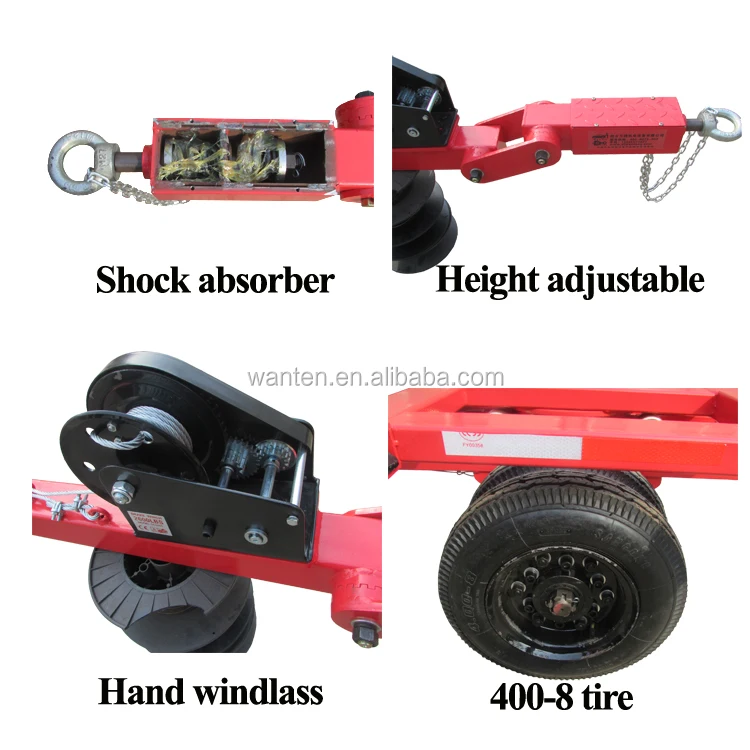 New design Car towing dolly /car trailers / semi trailer dollys with two back wheel