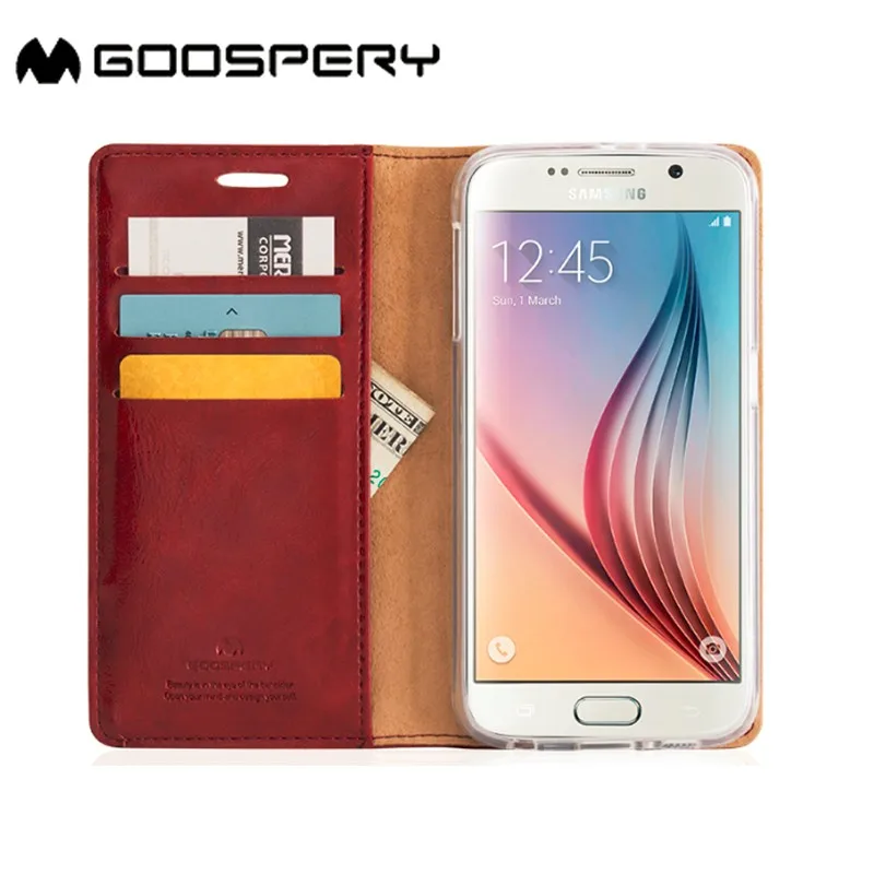 GC original mercury goospery wallet flip leather mobile phone case