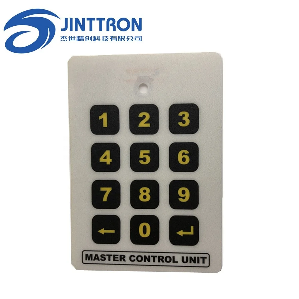 3 x 4 matrix small membrane overlay flat button custom graphic overlay panel digital keypad
