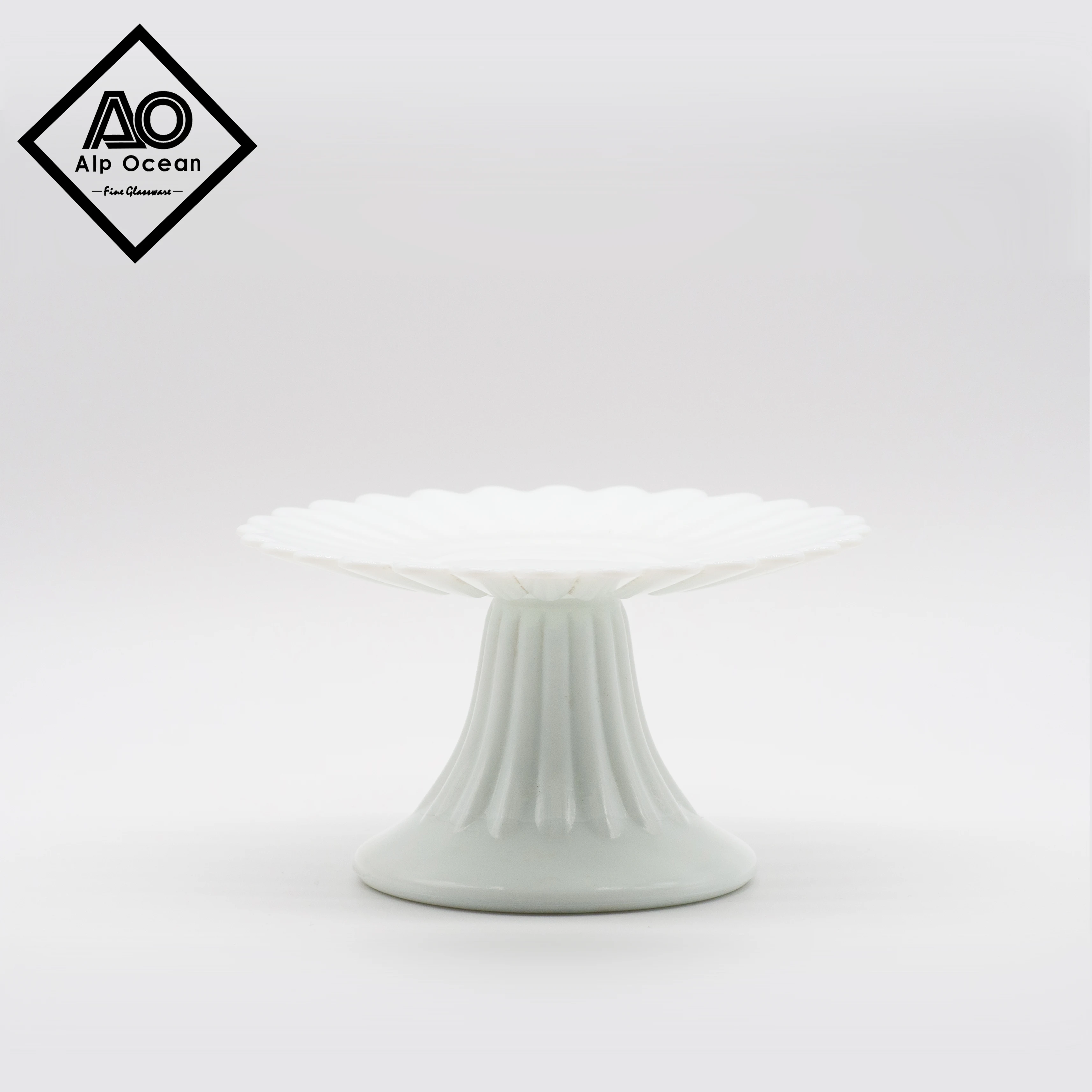 16,8*9,4 см стеклянная подставка для торта, стеклянная подставка для торта, подставка для торта из молочного стекла