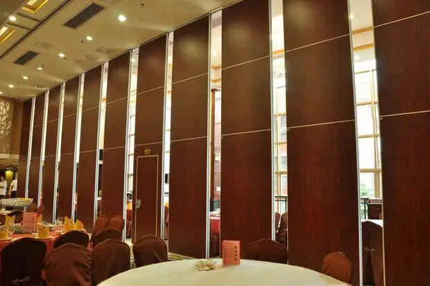 Brunei restaurant sliding folding wall partition Kenya hotel movable wall soundproof wooden folding partition walls