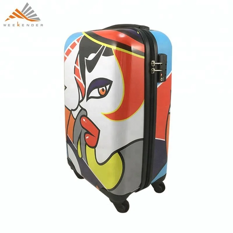 PC Film Carry-on & Sponge Weekender ABS + 210D Polyester Unisex any Color Polycarbonate Suitcase Personalized Luggage Bag