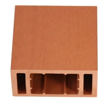 Outdoor Wooden Plastic Fence Gallery Armrest AL-K91-46A Outdoor Wood Plastic Composite Column Hollow Pipe Fittings