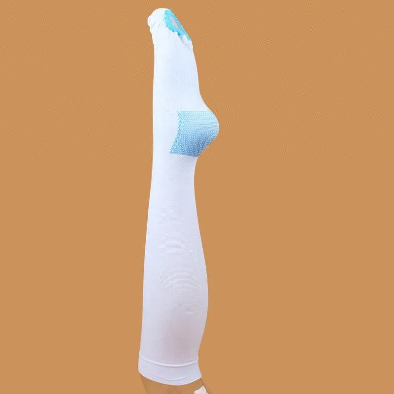 Лидер продаж, медицинские чулки до колена, с защитой от вышивания