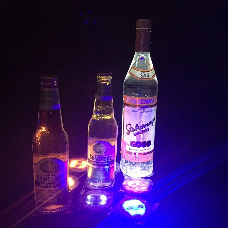 Popular LED Bottle Light with 3M Sticker White Light LED Bottle Sticker for Bar Clubs