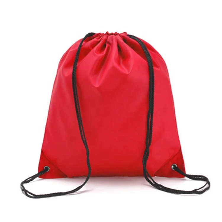 Popular Colors Sports Cheap Draw String Backpack Drawstring Bag For Promotion Polyester Nylon Material