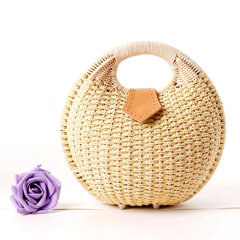 
Плетеные пляжные сумки, популярные модные соломенные сумки, женские сумки-тоут 