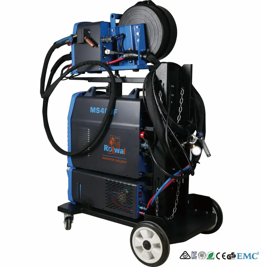 SYN Digital Panel Control MIG MAG MMA IGBT Module 500A Double Pulse All in One Aluminum Brass stainless steel Welder