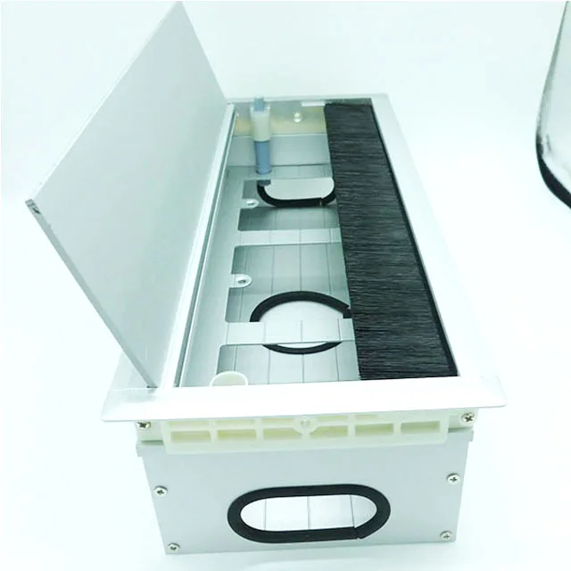 Cable Grommet Desk Plug Hole Cover Desktop Cable Organizer Desk Wire Grommet With Brush Can Be With Buffer