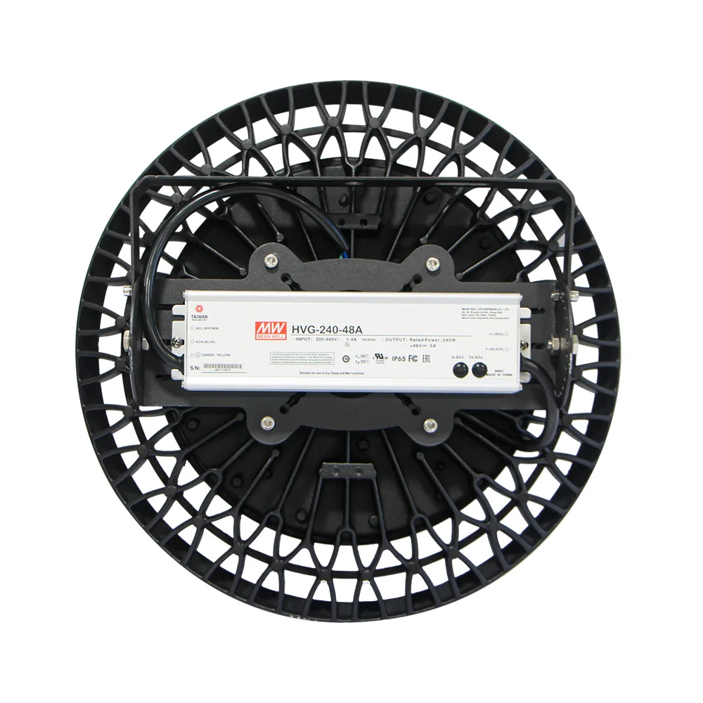 Mineral 120degree 90degree Lens Quality 480v Dlc Ufo Aluminum Highbay 200w Warehouse Led 250w Metal Halide High Bay Light
