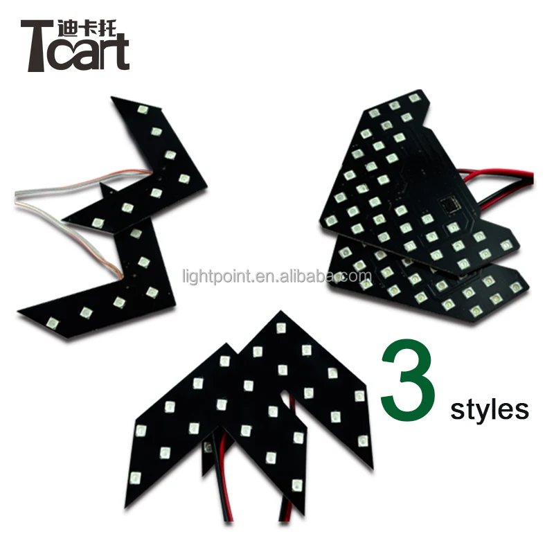 Светодиодный зеркальный поворотный сигнал со стрелкой и чипом 3528