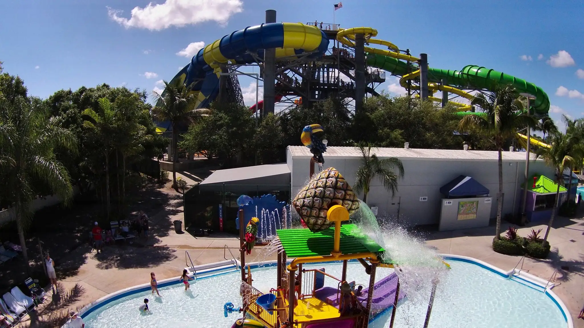 Fiberglass Large Water Slides Used Swimming Pool Slide for Sale Outdoor Playground Water Park Free Fall Kids & Adult Body Slide