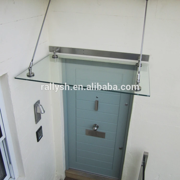 Glass Door Canopy Awning with Stainless Steel Bracket