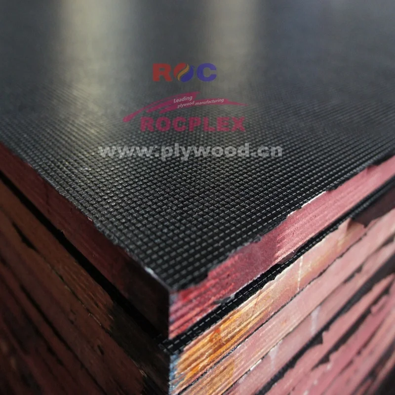 bus flooring anti-slip grey film coated plywood 12mm thickness
