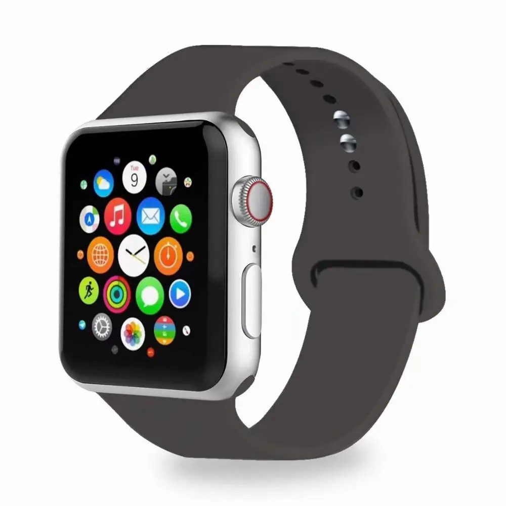 Ремешок силиконовый для Apple Watch Band спортивный браслет смарт-часов 38 мм 42