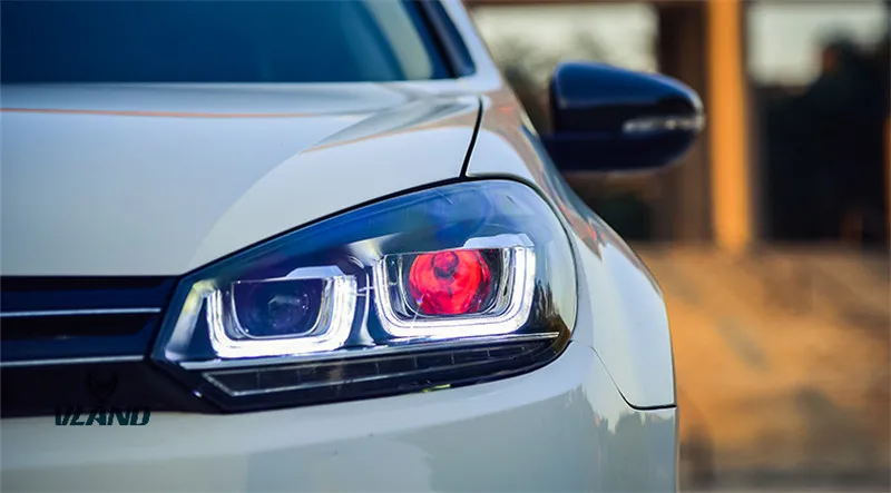 VLAND manufacturer for car lamp for GOLF 6 headlight 2008 2009 2010 2011 2012 2013 head lamp with signal light+DRL