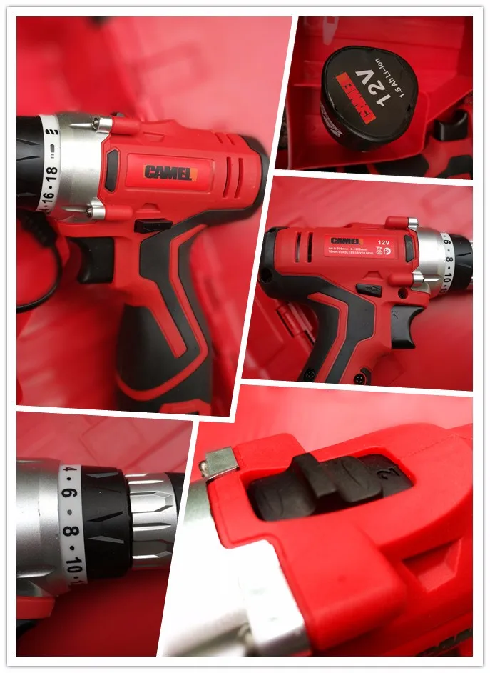 
Cordless hammer Electric Self 12V Li-ion Battery Drilling Machine 