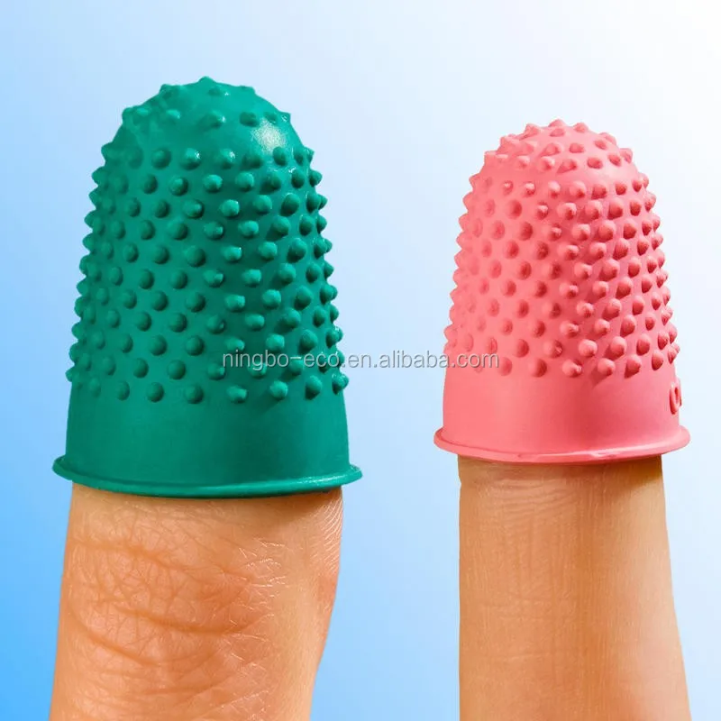 Set of 5pcs Anti-Slip Non-Stick Silicone Rubber Finger Tips Cover Eco-Friendly Soft Finger cover Protector Finger Cots