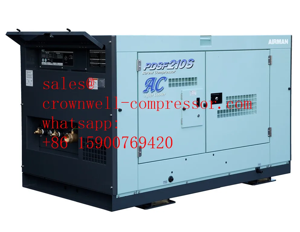PDS655SC PDS655SD PDSF530SD PDS-C PDS-D After-Cooler AIRMAN portable screw compressor ENGINE ISUZU